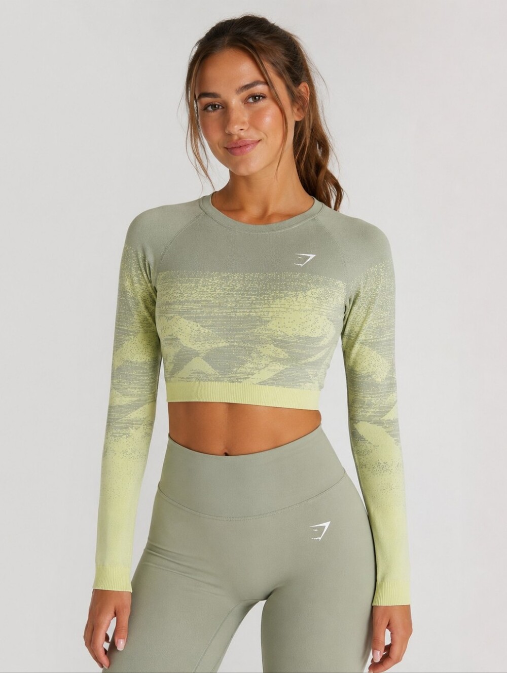 Gymshark Seamless Long Sleeve Crop Top Size Small New With Package